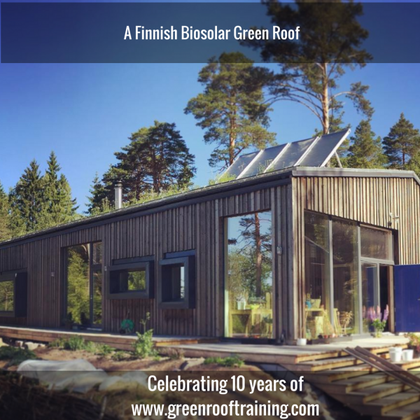 Finnish green roof - biosolar